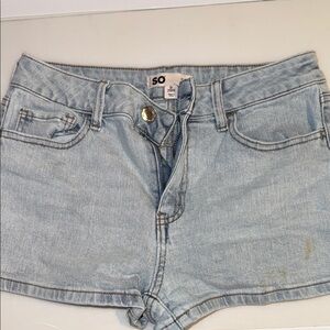 SO Light Blue Wash Denim Jean Shorts